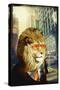 King Lion of the Urban Jungle-GI ArtLab-Stretched Canvas