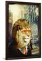 King Lion of the Urban Jungle-GI ArtLab-Framed Giclee Print