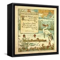 King Log and King's Stork-null-Framed Stretched Canvas