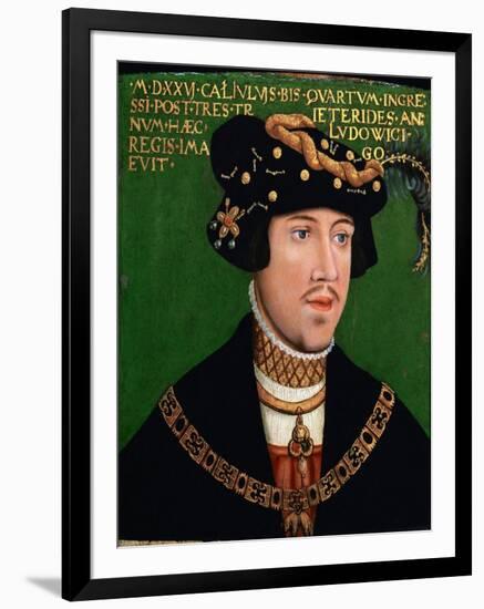 King Louis II of Hungary, Ca 1522-Hans Krell-Framed Premium Giclee Print