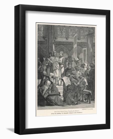 King Louis IX Founding the Sorbonne-WB Witte-Framed Art Print