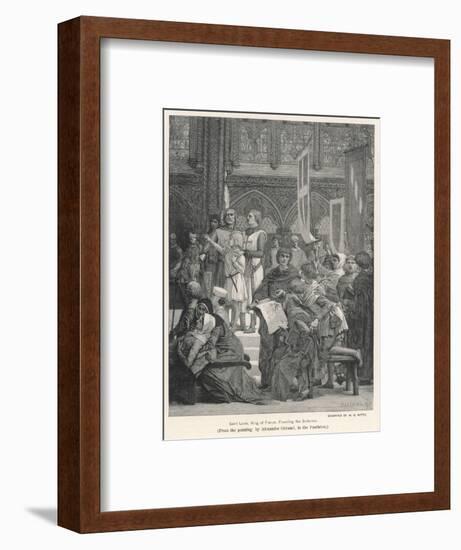 King Louis IX Founding the Sorbonne-WB Witte-Framed Art Print