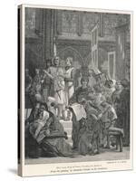 King Louis IX Founding the Sorbonne-WB Witte-Stretched Canvas