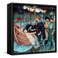 King Louis Ix Of France-null-Framed Stretched Canvas