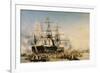 King Louis-Philippe (1830-48) Disembarking at Portsmouth, 8th October 1844, 1846-Louis Eugene Gabriel Isabey-Framed Giclee Print