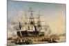 King Louis-Philippe (1830-48) Disembarking at Portsmouth, 8th October 1844, 1846-Louis Eugene Gabriel Isabey-Mounted Giclee Print
