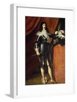 King Louis XIII in Armor, Ca. 1635-null-Framed Art Print