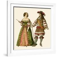 King Louis XIV of France and Maria Theresa Queen of France-Albert Kretschmer-Framed Giclee Print