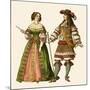 King Louis XIV of France and Maria Theresa Queen of France-Albert Kretschmer-Mounted Giclee Print