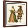 King Louis XIV of France and Maria Theresa Queen of France-Albert Kretschmer-Framed Giclee Print