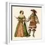 King Louis XIV of France and Maria Theresa Queen of France-Albert Kretschmer-Framed Giclee Print