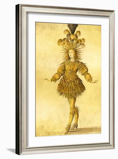 King Louis Xiv of France in the Costume of the Sun King in the Ballet 'La Nuit', 1653-French School-Framed Giclee Print