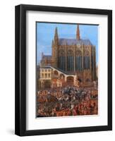 King Louis XV at the Parliament 1715 (Sainte Chapelle)-Pierre-Denis Martin-Framed Giclee Print