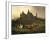 King Matthias Corvinus Just Returning from Hunting, 1872, by Antal Ligeti-null-Framed Giclee Print