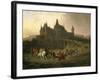 King Matthias Corvinus Just Returning from Hunting, 1872, by Antal Ligeti-null-Framed Giclee Print