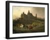 King Matthias Corvinus Just Returning from Hunting, 1872, by Antal Ligeti-null-Framed Giclee Print