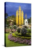 King Mengrai Monument at Night, Chiang Rai, Northern Thailand, Thailand, Southeast Asia, Asia-Stuart Black-Stretched Canvas