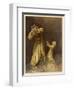 King Midas, Daughter, Gold-Arthur Rackham-Framed Art Print