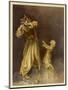 King Midas, Daughter, Gold-Arthur Rackham-Mounted Art Print