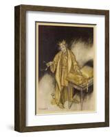 King Midas, Turns to Gold-Arthur Rackham-Framed Art Print