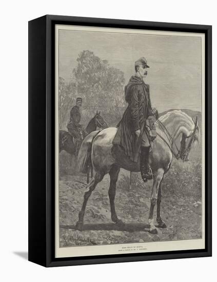 King Milan of Servia-Richard Caton Woodville II-Framed Stretched Canvas