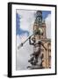 King Neptune Statue in the Long Market, Dlugi Targ, with Town Hall Clock, Gdansk, Poland, Europe-Michael Nolan-Framed Photographic Print