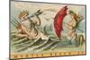King Neptune with Mermaid, Myrtle Beach-null-Mounted Art Print