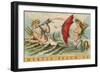 King Neptune with Mermaid, Myrtle Beach-null-Framed Premium Giclee Print