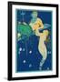 King Neptune with Mermaid-null-Framed Art Print