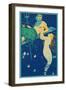 King Neptune with Mermaid-null-Framed Premium Giclee Print