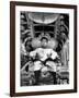 King Norodom Sihanouk of Cambodia Sitting in His Throne Wearing "Sampots", Sarong Style Pants-Howard Sochurek-Framed Premium Photographic Print