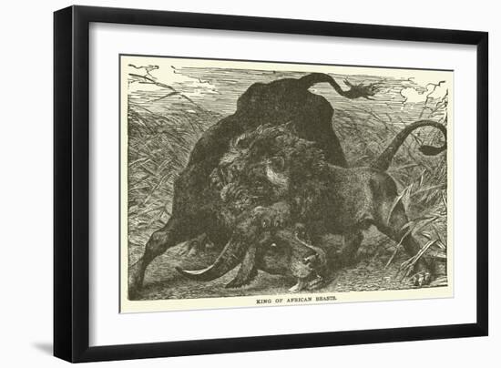 King of African Beasts-null-Framed Giclee Print