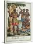 King of Bar, Near Gorée, Senegal, from Costumes De Différents Pays, 1796-Jacques Grasset de Saint-Sauveur-Stretched Canvas