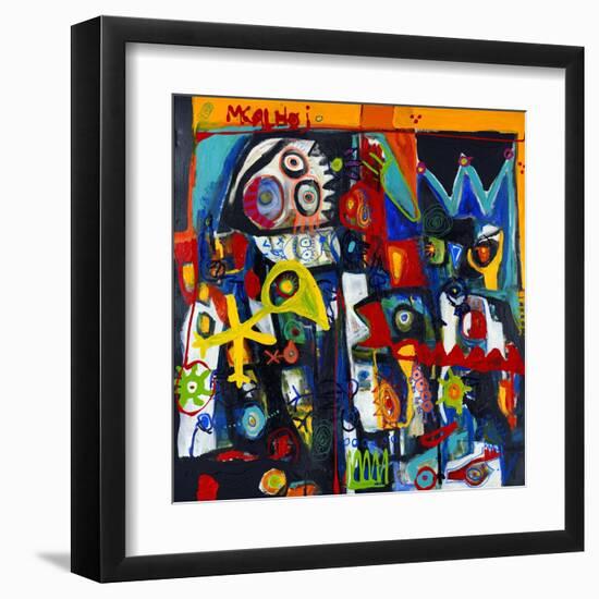 King of Birds-Martin Kalhoej-Framed Art Print