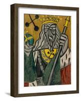 King of Clubs, 1915-Olga Vladimirovna Rozanova-Framed Giclee Print