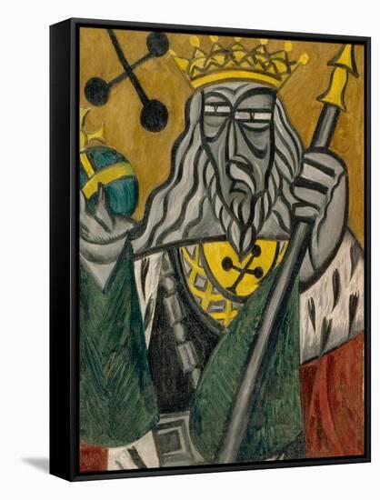 King of Clubs, 1915-Olga Vladimirovna Rozanova-Framed Stretched Canvas