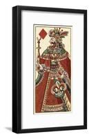 King of Diamonds (Bauern Hochzeit Deck)-Andreas Benedictus Gobl-Framed Art Print