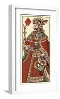 King of Diamonds (Bauern Hochzeit Deck)-Andreas Benedictus Gobl-Framed Art Print