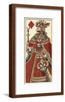 King of Diamonds (Bauern Hochzeit Deck)-Andreas Benedictus Gobl-Framed Art Print
