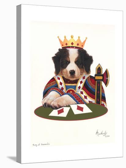 King of Diamonds-Jenny Newland-Stretched Canvas