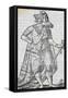 King of Florida, Engraving-Cesare Vecellio-Framed Stretched Canvas