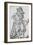 King of Florida, Engraving-Cesare Vecellio-Framed Giclee Print