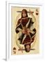 King of Hearts - Playing Card-Lantern Press-Framed Art Print