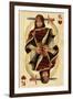 King of Hearts - Playing Card-Lantern Press-Framed Art Print