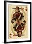 King of Hearts - Playing Card-Lantern Press-Framed Art Print