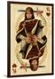 King of Hearts - Playing Card-Lantern Press-Framed Art Print