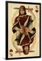 King of Hearts - Playing Card-Lantern Press-Framed Art Print