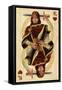 King of Hearts - Playing Card-Lantern Press-Framed Stretched Canvas