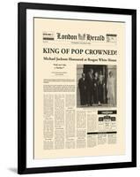 King Of Pop Crowned-The Vintage Collection-Framed Giclee Print