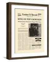 King Of Pop Crowned-The Vintage Collection-Framed Giclee Print